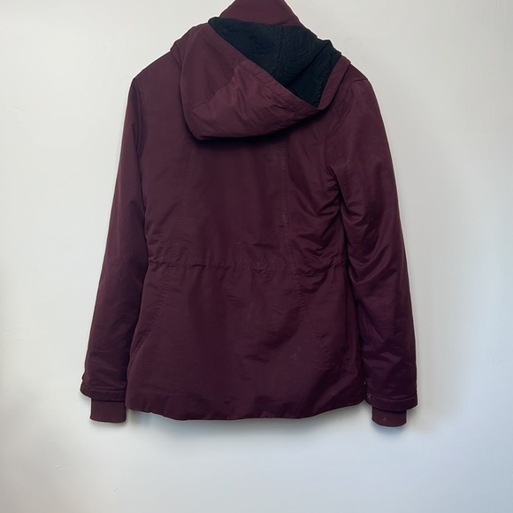 Size small bench jacket with zip off hood, fuzzy inside! - Picture 7 of 8